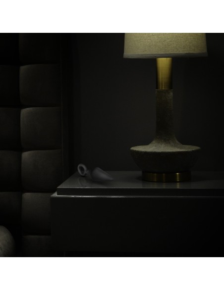 ANAL ADVENTURES TAPÓN DE BUCLE DE SILICONA PLATINO GRANDE NEGRO