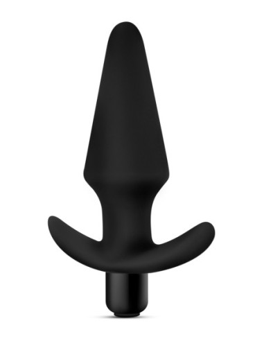 ANAL ADVENTURES PLUG VIBRADOR DE SILICONA PLATINO NEGRO