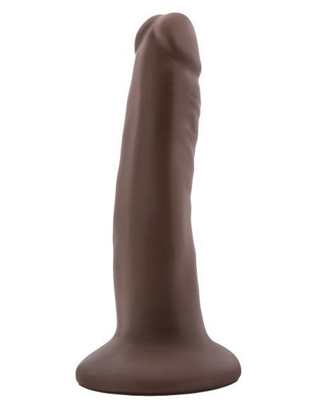 DR. SKIN PLUS DILDO POSABLE DE 5 PULGADAS CHOCOLATE