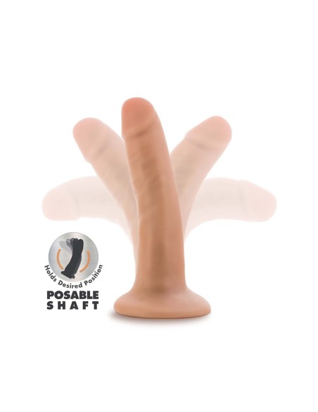 DR. SKIN PLUS DILDO POSABLE DE 5 PULGADAS VAINILLA