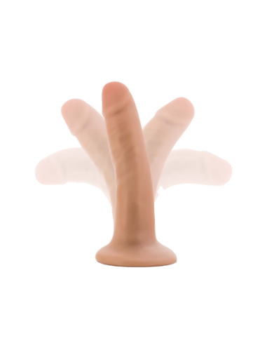 DR. SKIN PLUS DILDO POSABLE DE 5 PULGADAS VAINILLA