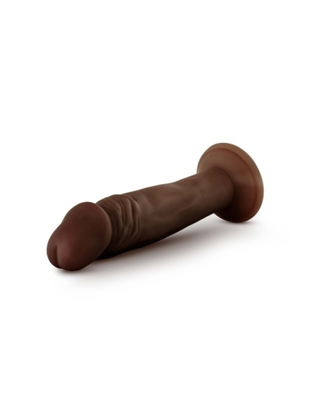 DR. SKIN PLUS DILDO POSABLE DE 6 PULGADAS CHOCOLATE