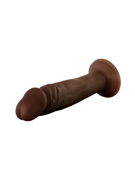 DR. SKIN PLUS DILDO POSABLE DE 6 PULGADAS CHOCOLATE