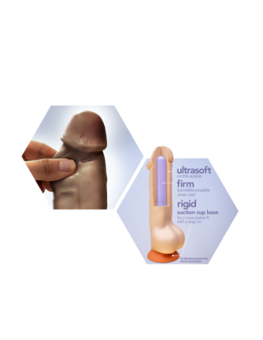 DR. SKIN PLUS DILDO POSABLE DE 6 PULGADAS...