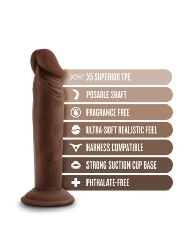 DR. SKIN PLUS DILDO POSABLE DE 6 PULGADAS...