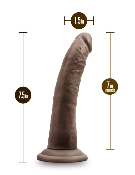 DR. SKIN PLUS CONSOLADOR POSABLE DE 7 PULGADAS CHOCOLATE