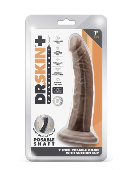 DR. SKIN PLUS CONSOLADOR POSABLE DE 7 PULGADAS CHOCOLATE