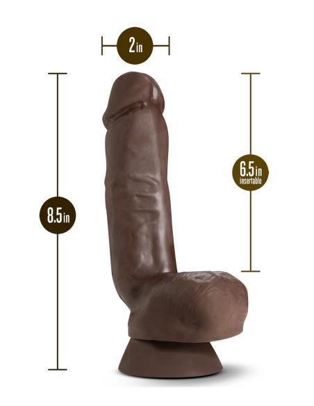 DR. SKIN PLUS BOLAS EXPRIMIBLES CON DILDO POSIBLE DE 8 PULGADAS DE GRUESO CHOCOLATE