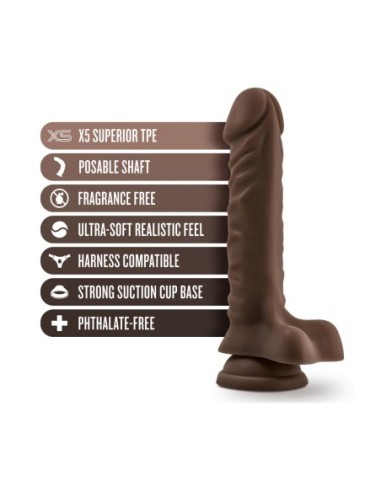 DR. SKIN PLUS DILDO POSABLE DE 9 PULGADAS CON...