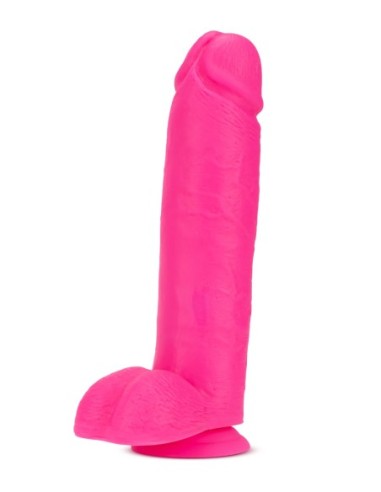 NEO 10 PULGADAS DILDO DUAL DENSIDAD ROSA NEÓN