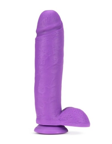 NEO 11 PULGADAS DILDO DUAL DENSIDAD NEON MORADO