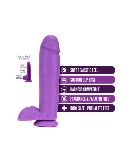 NEO 11 PULGADAS CONSOLADOR DOBLE DENSIDAD NEÓN MORADO