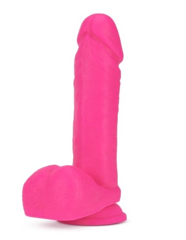 NEO 8 PULGADAS DILDO DUAL DENSIDAD ROSA NEÓN