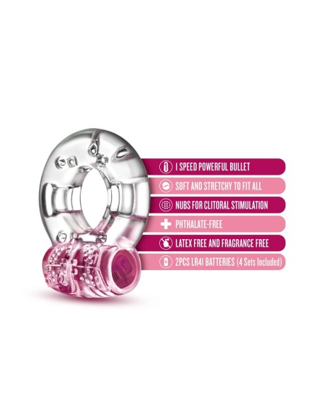 PLAY CON ME AROUSER VIBRADOR C-RING ROSA