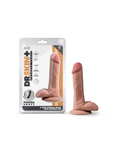 DR. SKIN PLUS DILDO POSABLE DE 6 PULGADAS CON...