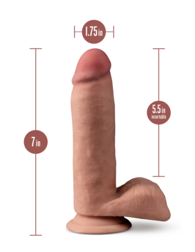 DR. SKIN PLUS DILDO POSABLE DE 7 PULGADAS CON...