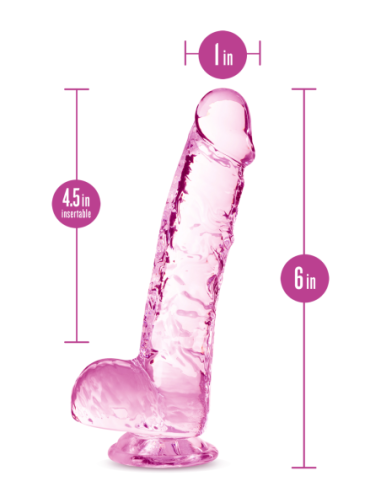 NATURALMENTE TUYO ROSA CRISTALINA DE 6 PULGADAS