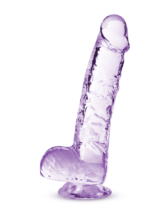 NATURALMENTE TUYO DILDO CRISTALINO AMATISTA DE 6 PULGADAS 2