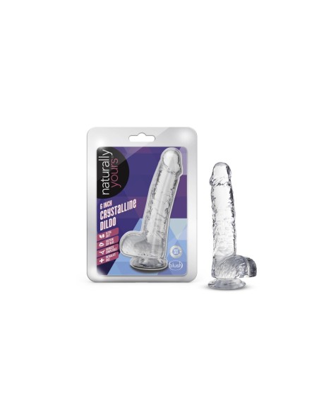 NATURALMENTE TUYO DIAMANTE DILDO CRISTALINO DE 6 PULGADAS