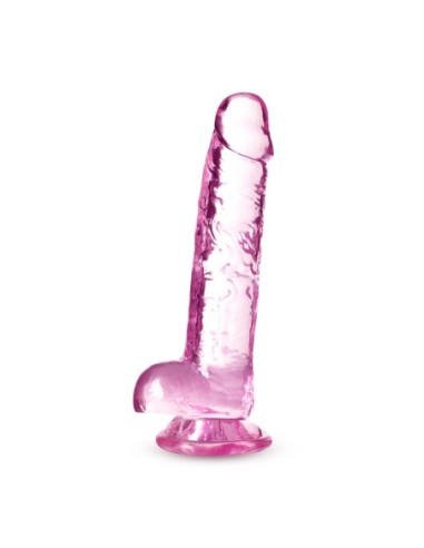 NATURALLY YOURS DILDO ROSE CRISTALINO DE 7 PULGADAS