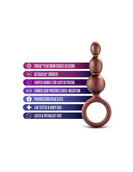 ANAL ADVENTURES MATRIX CUENTAS LOOP PLUG COBRE