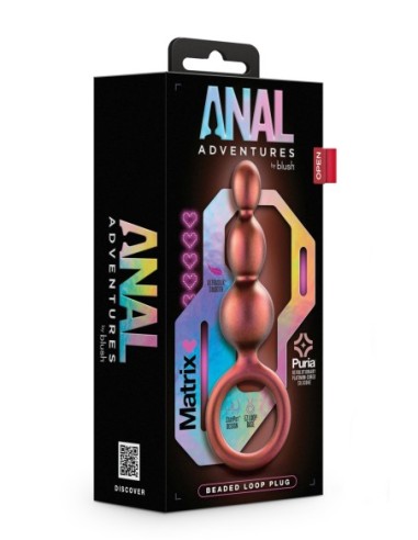 ANAL ADVENTURES MATRIX CUENTAS LOOP PLUG COBRE