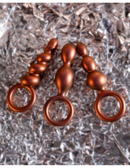 ANAL ADVENTURES MATRIX DUO LOOP PLUG COBRE