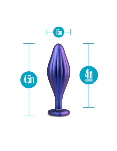 ANAL ADVENTURES MATRIX ONDULADO BLING PLUG ZAFIRO