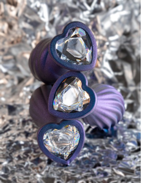 ANAL ADVENTURES MATRIX ONDULADO BLING PLUG ZAFIRO