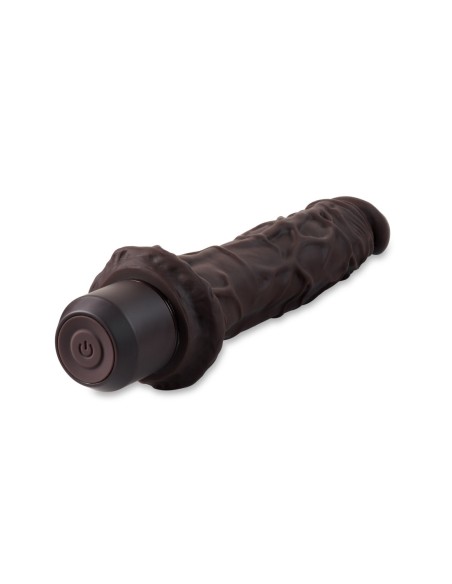 DR. PIEL SILICONA DR. RICHARD DILDO VIBRADOR 9 PULGADAS MARRÓN