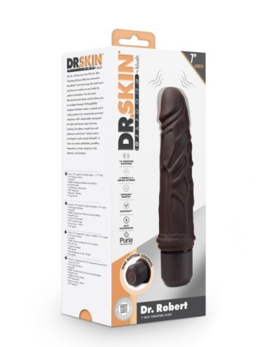 DR. PIEL SILICONA DR. ROBERT DILDO VIBRADOR 7...