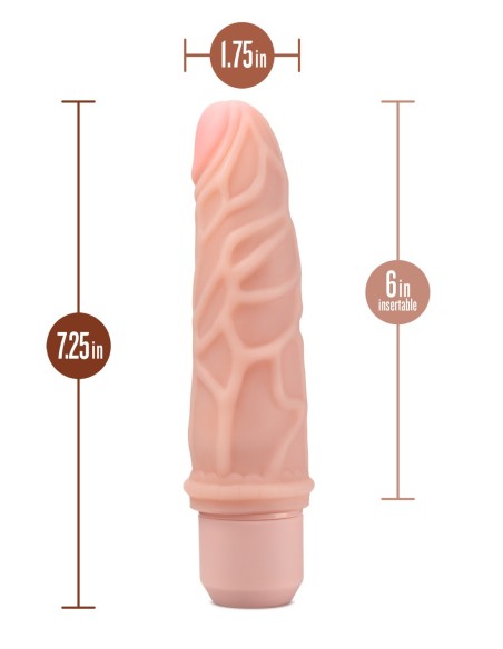 DR. PIEL SILICONA DR. ROBERT DILDO VIBRADOR 7 PULGADAS BEIGE
