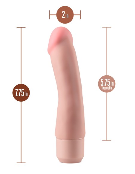 DR. SILICONA DE PIEL – DR. STEVE DILDO VIBRADOR 7 PULGADAS BEIGE