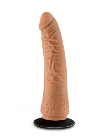 LOCK ON HEXANITE DILDO DE 7,5 PULGADAS CON ADAPTADOR DE VENTOSA MOCHA