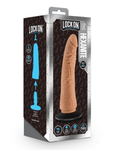 LOCK ON HEXANITE DILDO DE 7,5 PULGADAS CON...