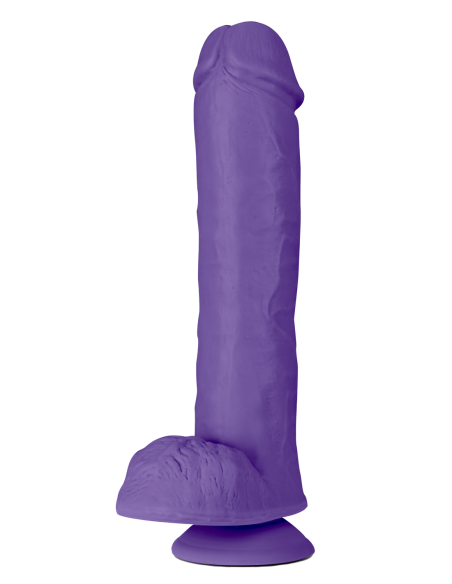 AU NATUREL BOLD BIG JOHN DILDO DE 11 PULGADAS PÚRPURA