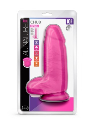 AU NATUREL BOLD CHUB 10 PULGADAS DILDO ROSA