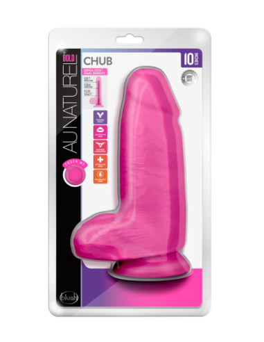 AU NATUREL BOLD CHUB 10 PULGADAS DILDO ROSA