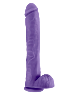 AU NATUREL BOLD DADDY 14 PULGADAS DILDO MORADO 2