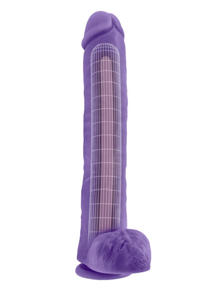 AU NATUREL BOLD DADDY 14 PULGADAS CONSOLADOR MORADO