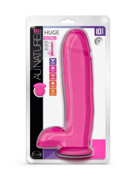 AU NATUREL ATREVIDO ENORME CONSOLADOR DE 10 PULGADAS ROSA