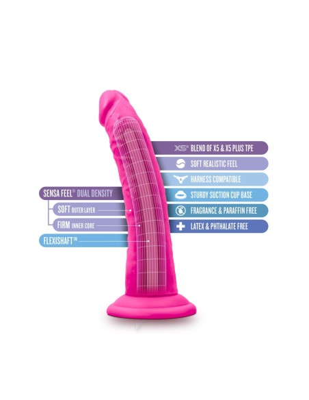 AU NATUREL BOLD JACK 7 PULGADAS DILDO ROSA
