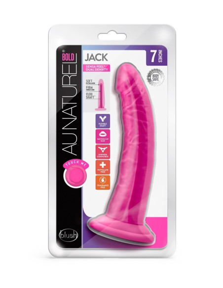 AU NATUREL BOLD JACK 7 PULGADAS DILDO ROSA