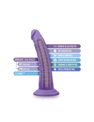 AU NATUREL BOLD JACK 7 PULGADAS DILDO MORADO