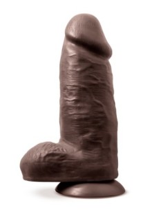 AU NATUREL CHUB DILDO DE 10 PULGADAS DE CHOCOLATE