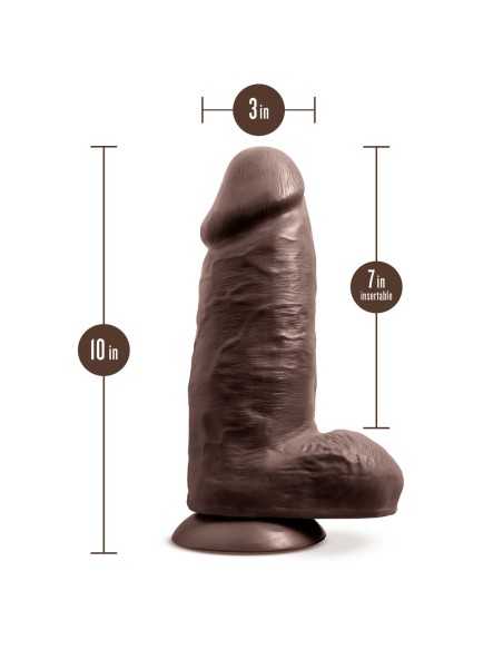 AU NATUREL CHUB CONSOLADOR DE 10 PULGADAS DE CHOCOLATE