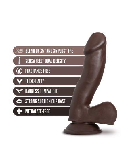 AU NATUREL TROY CONSOLADOR DE 6 PULGADAS CHOCOLATE