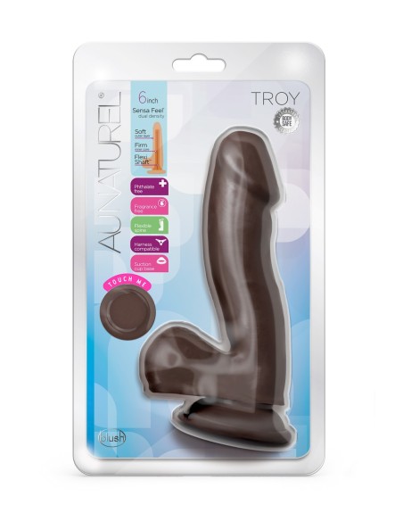 AU NATUREL TROY CONSOLADOR DE 6 PULGADAS CHOCOLATE