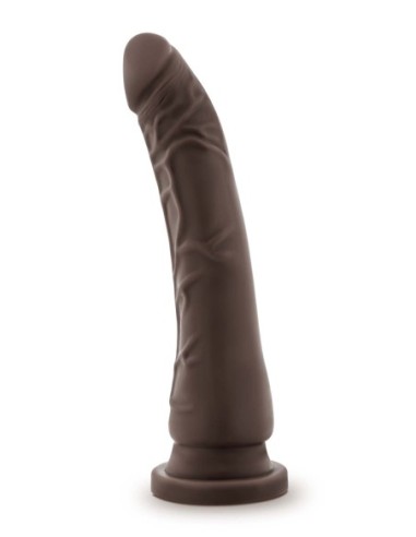 DR. SKIN PLUS DILDO POSABLE DE 9 PULGADAS CHOCOLATE