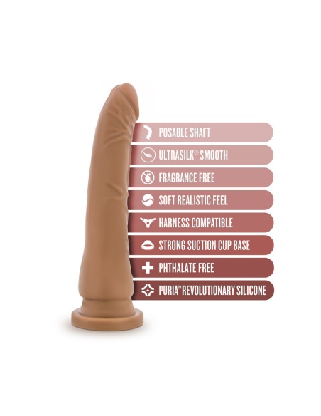 DR. PIEL SILICONA DR. NOAH DONG DE 8 PULGADAS CON VENTOSA MOCHA